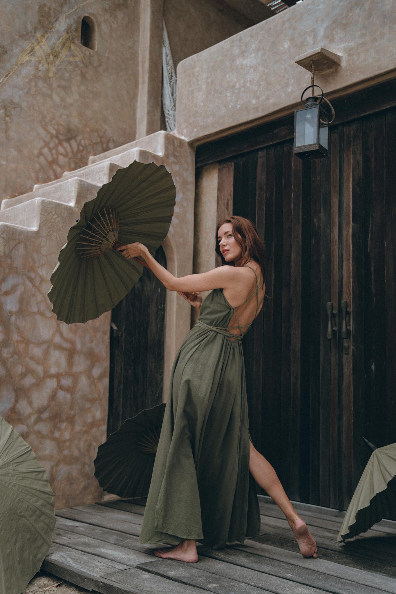 Green Organic Cotton Dress • Bohemian Bridesmaid Dress •… – AYA SW IDR