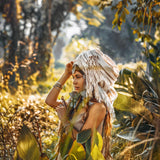 Preorder! Boho Fringe Shawl • Cotton Scarf • Organic Wedding Shawl - AYA Sacred Wear