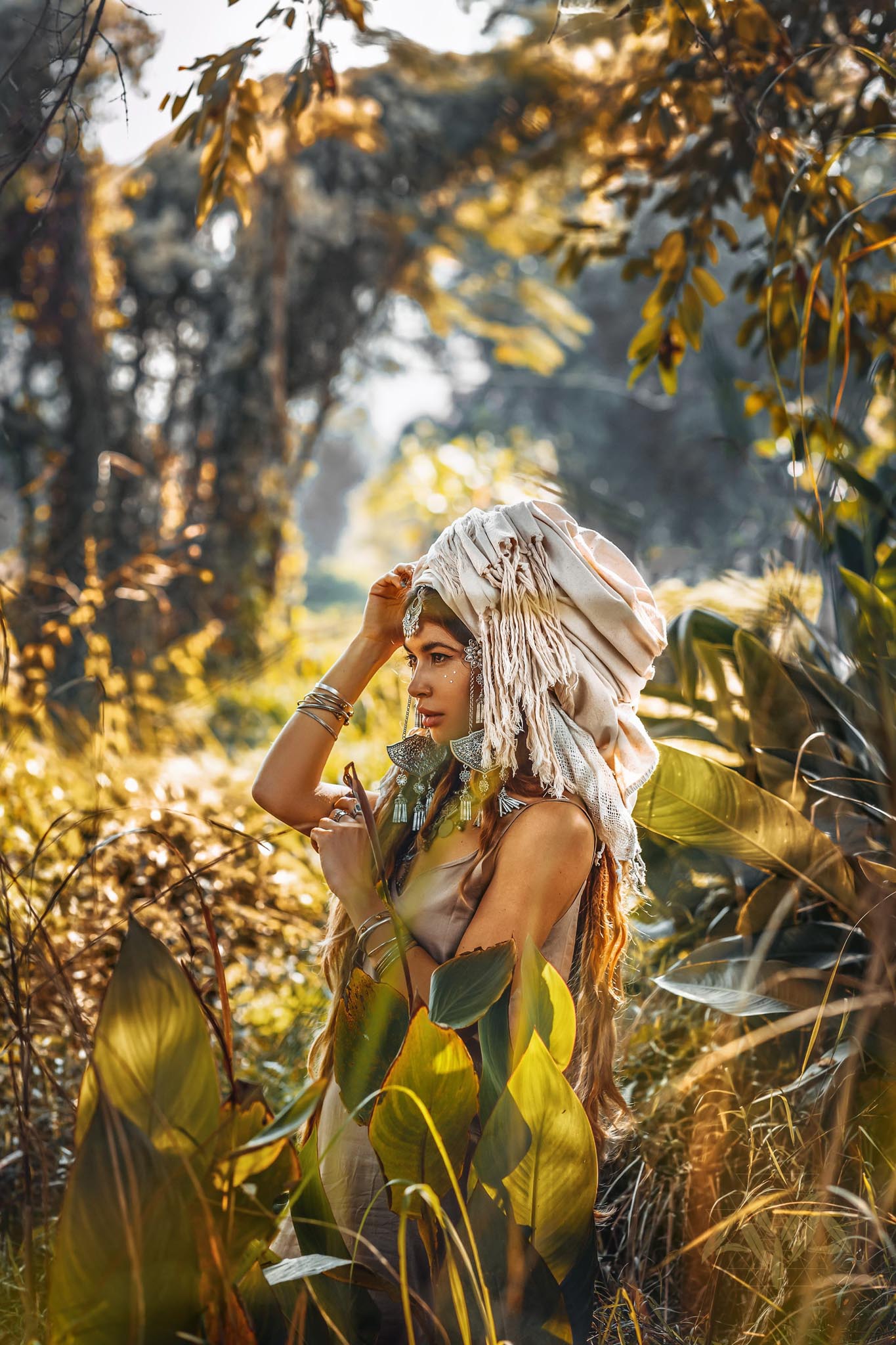 Preorder! Boho Fringe Shawl • Cotton Scarf • Organic Wedding Shawl - AYA Sacred Wear