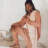 Ombre Botanically Dyed Dusty Pink Cotton Scarf for Men by AYA Sacred Wear