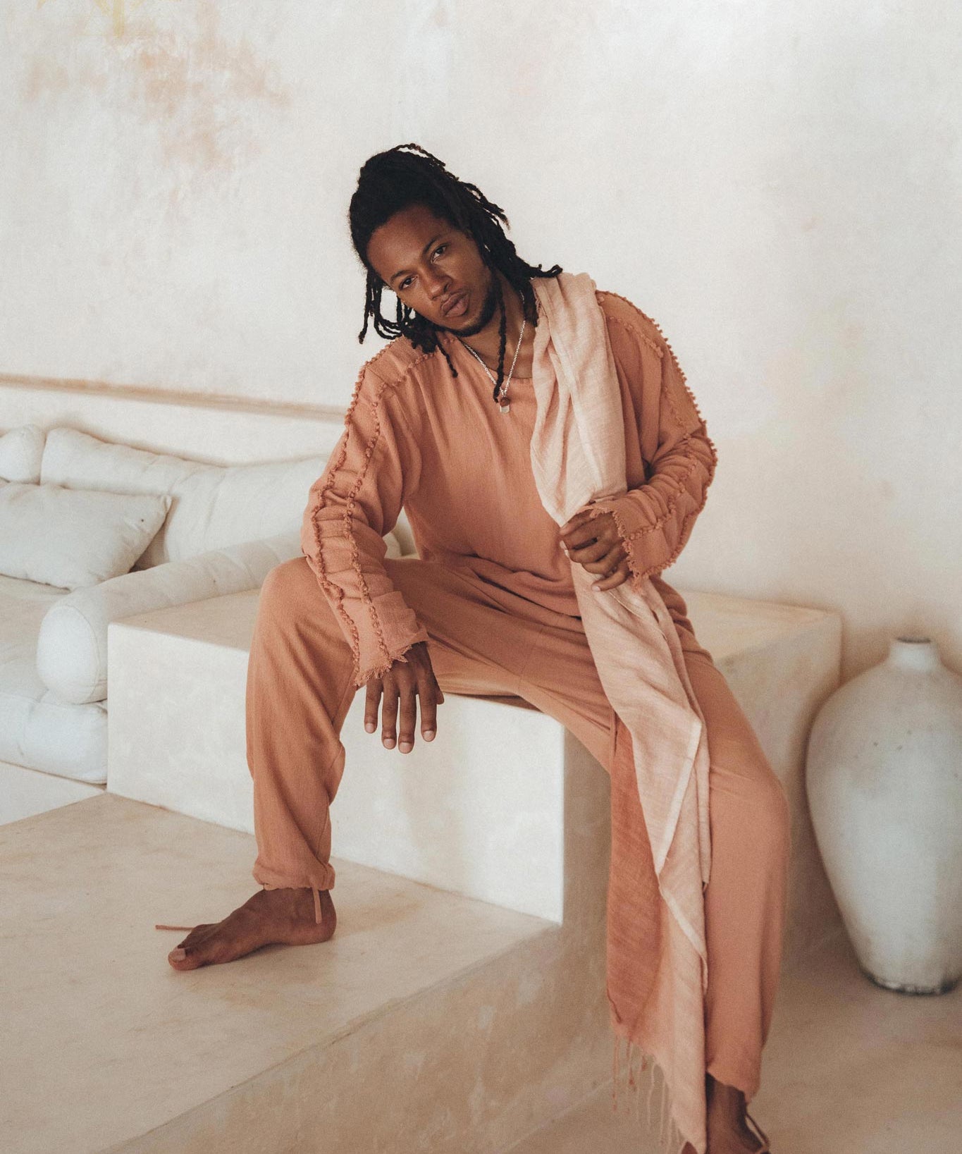 Sandal Wood Colour Long Sleeve Sweatshirts for Men by AYA Sacred Wear