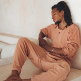 Sandal Wood Colour Long Sleeve Sweatshirts for Men by AYA Sacred Wear