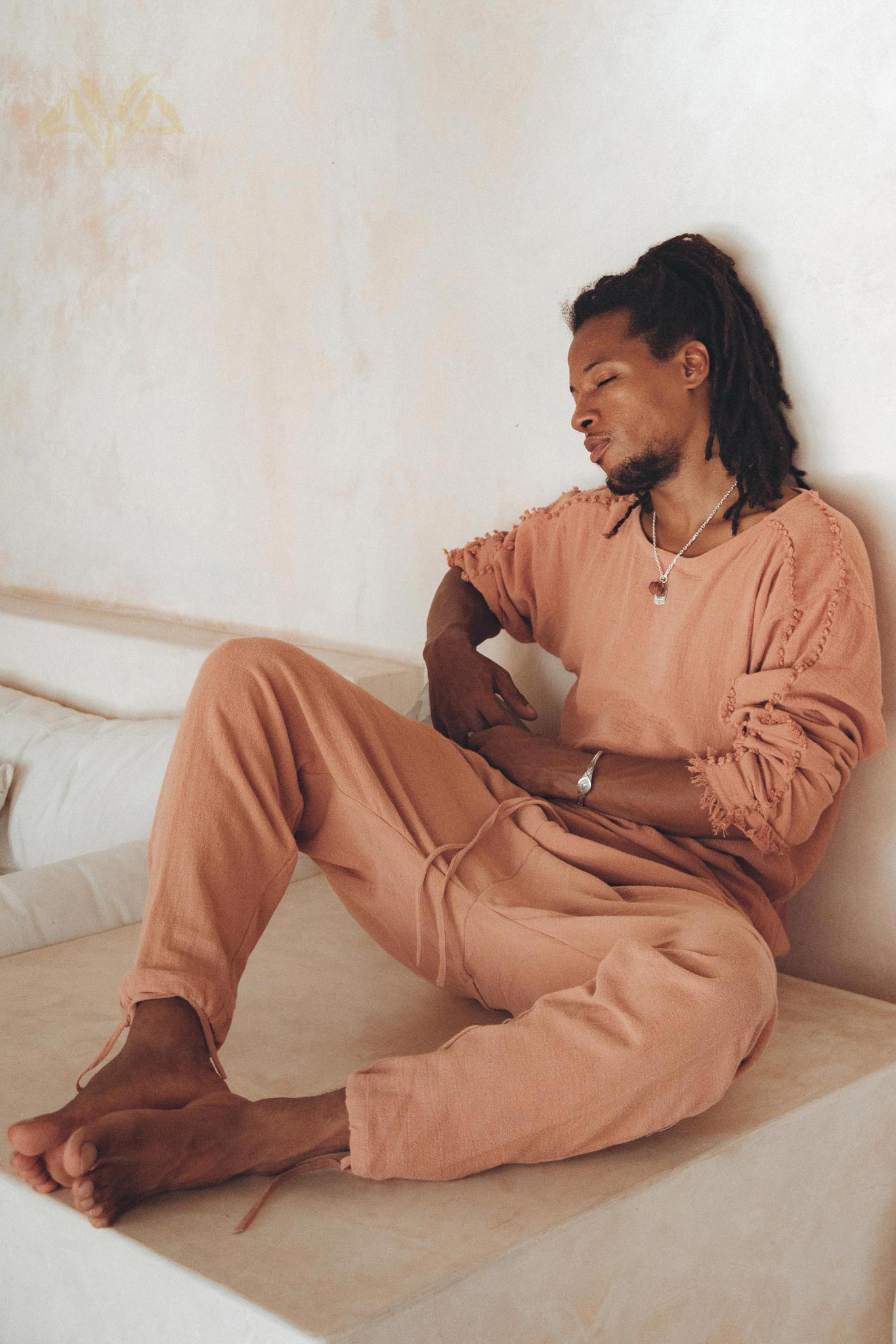 Sandal Wood Colour Long Sleeve Sweatshirts for Men by AYA Sacred Wear