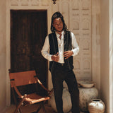 Black Classic Linen Trousers for Men by AYA Sacred Wear