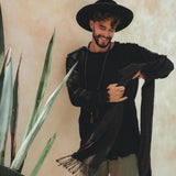 Black Long Sleeve Sweatshirt for Men by AYA Sacred Wear