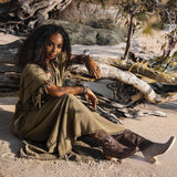Sage Green Boho Dress • Plus Size Dress for Women • Kaftan Maxi Dress by AYA Sacred Wear