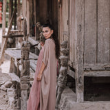 Bamboo Boho Kimono Cover-up, Bridal Cape, Poncho Robe - AYA Sacred Wear
