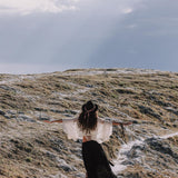 Black Linen Pants Boho Yoga Pants - AYA Sacred Wear