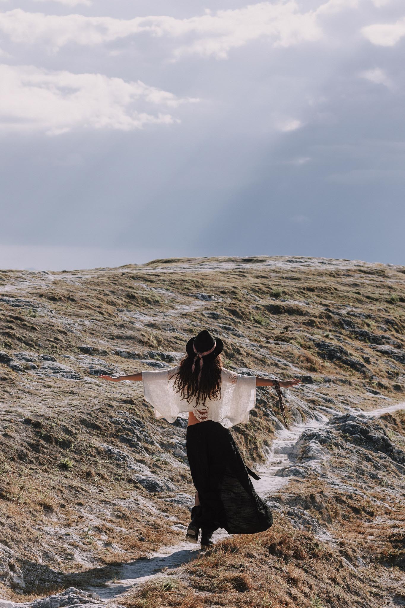 Black Linen Pants Boho Yoga Pants - AYA Sacred Wear