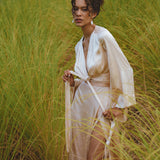 Gorgeous Dusty Pink & Cream Blouse - Make a fashion statement with this ombre kimono blouse.