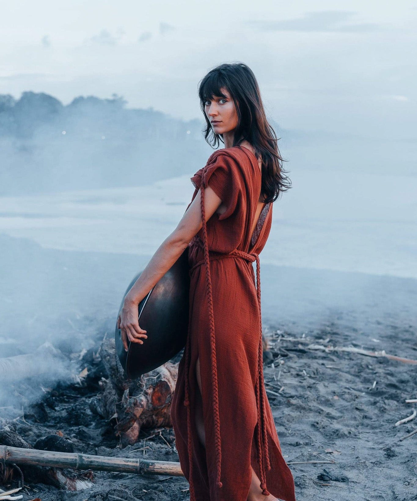 Terracotta Nomad Spirit Dress  (Adjustable size, multiway dress) - AYA Sacred Wear