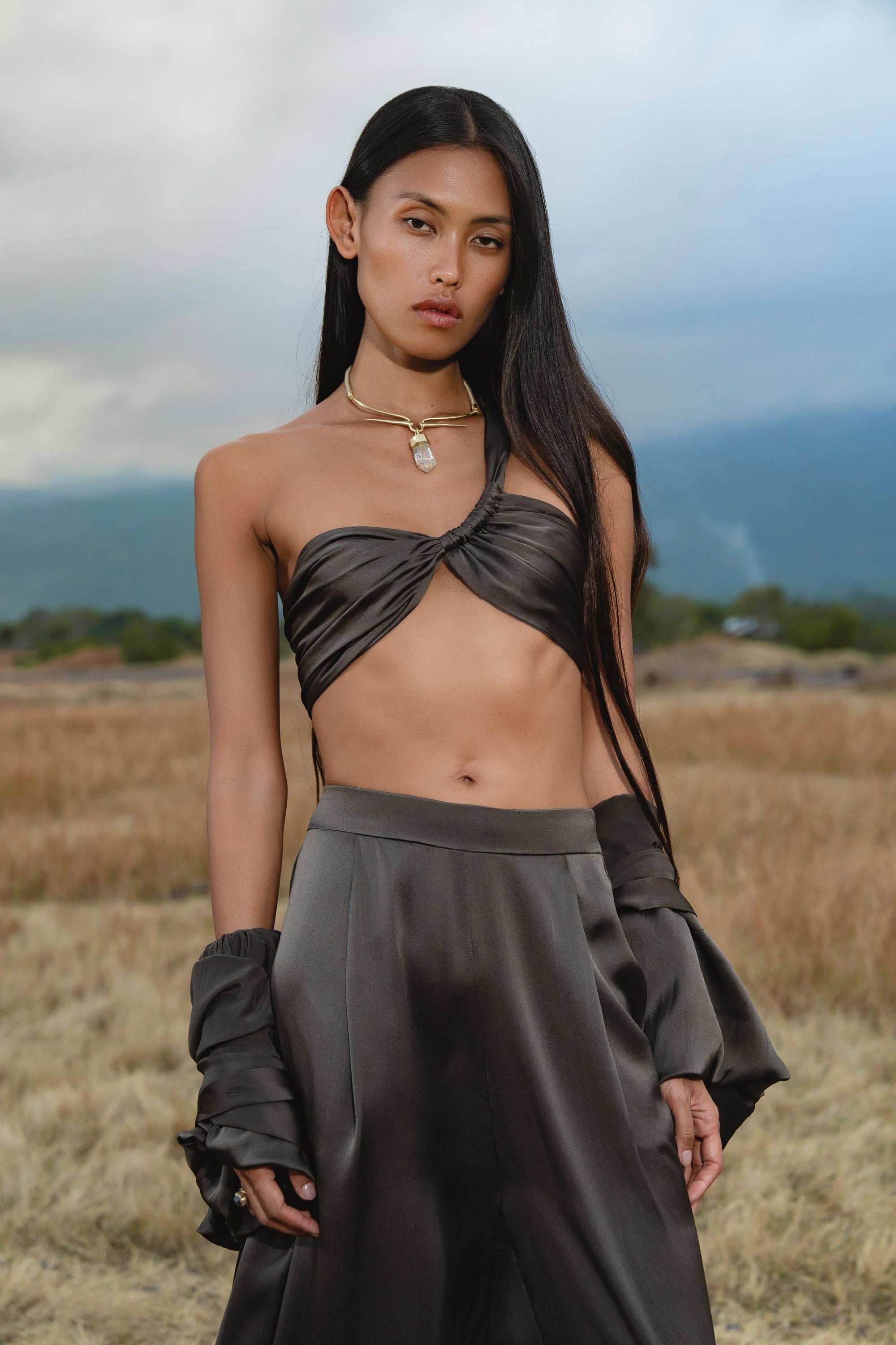 Apsara Bra in Black – Pure Silk Transformable (Copy) - AYA SW IDR