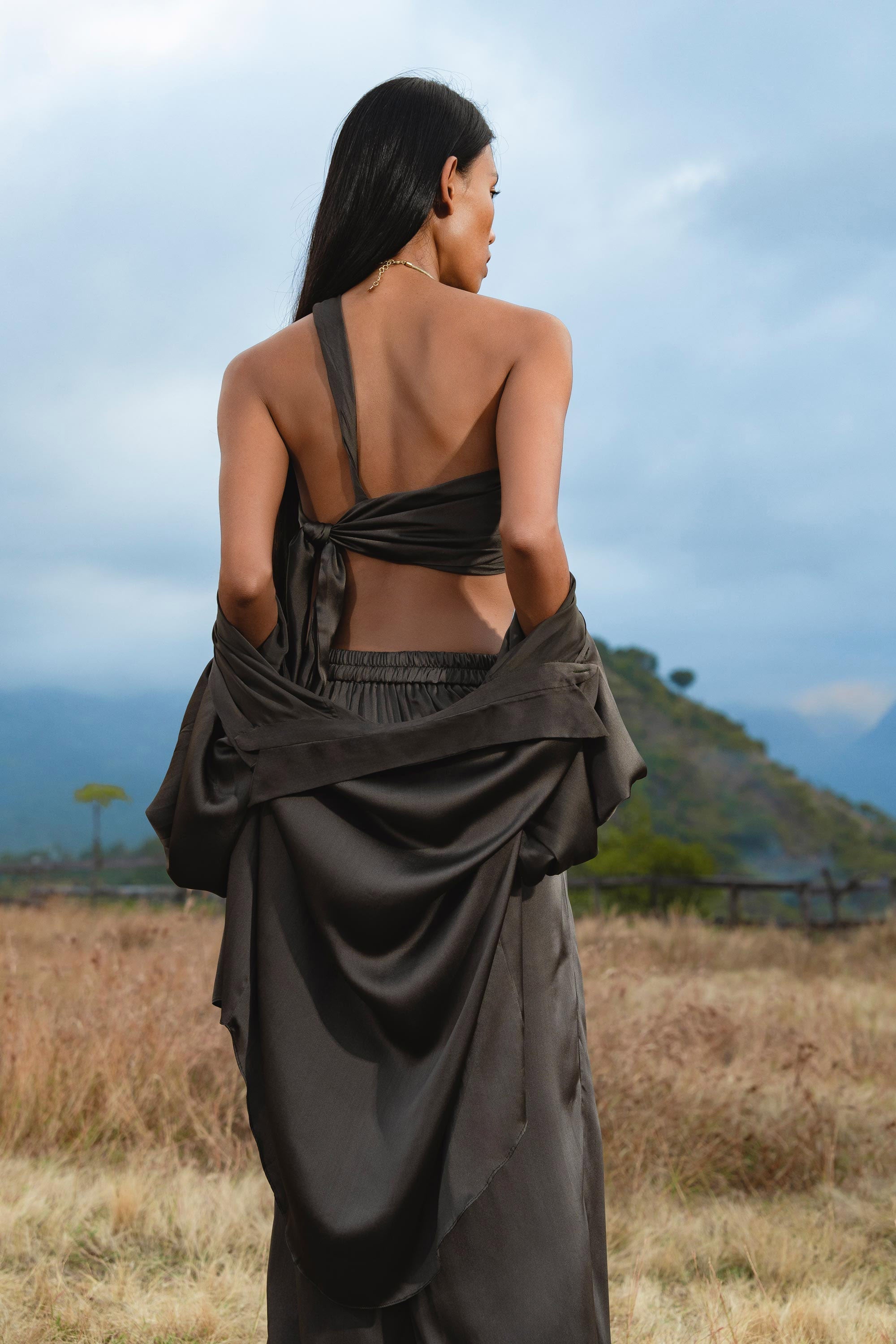 Apsara Bra in Black – Pure Silk Transformable (Copy) - AYA SW IDR