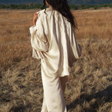 Apsara Kimono Blouse Cream – Pure Silk Kimono - AYA SW IDR