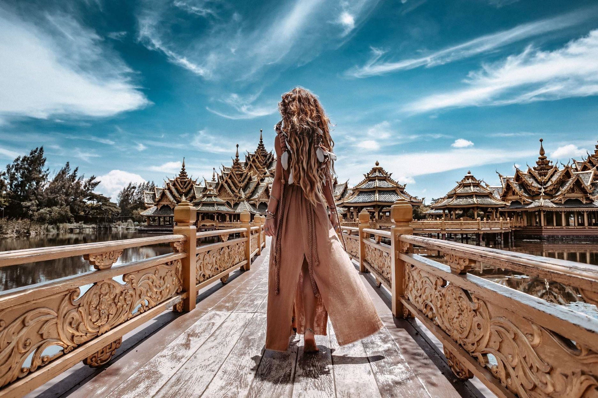 Beige Nomad Spirit Dress (Adjustable size, multiway dress) - AYA SW IDR