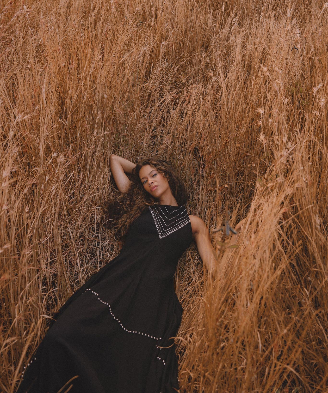 Black Bhakti Dress • Boho Ring Bells Dress • Minimalist Cocktail Dress • Handmade dress - AYA SW IDR