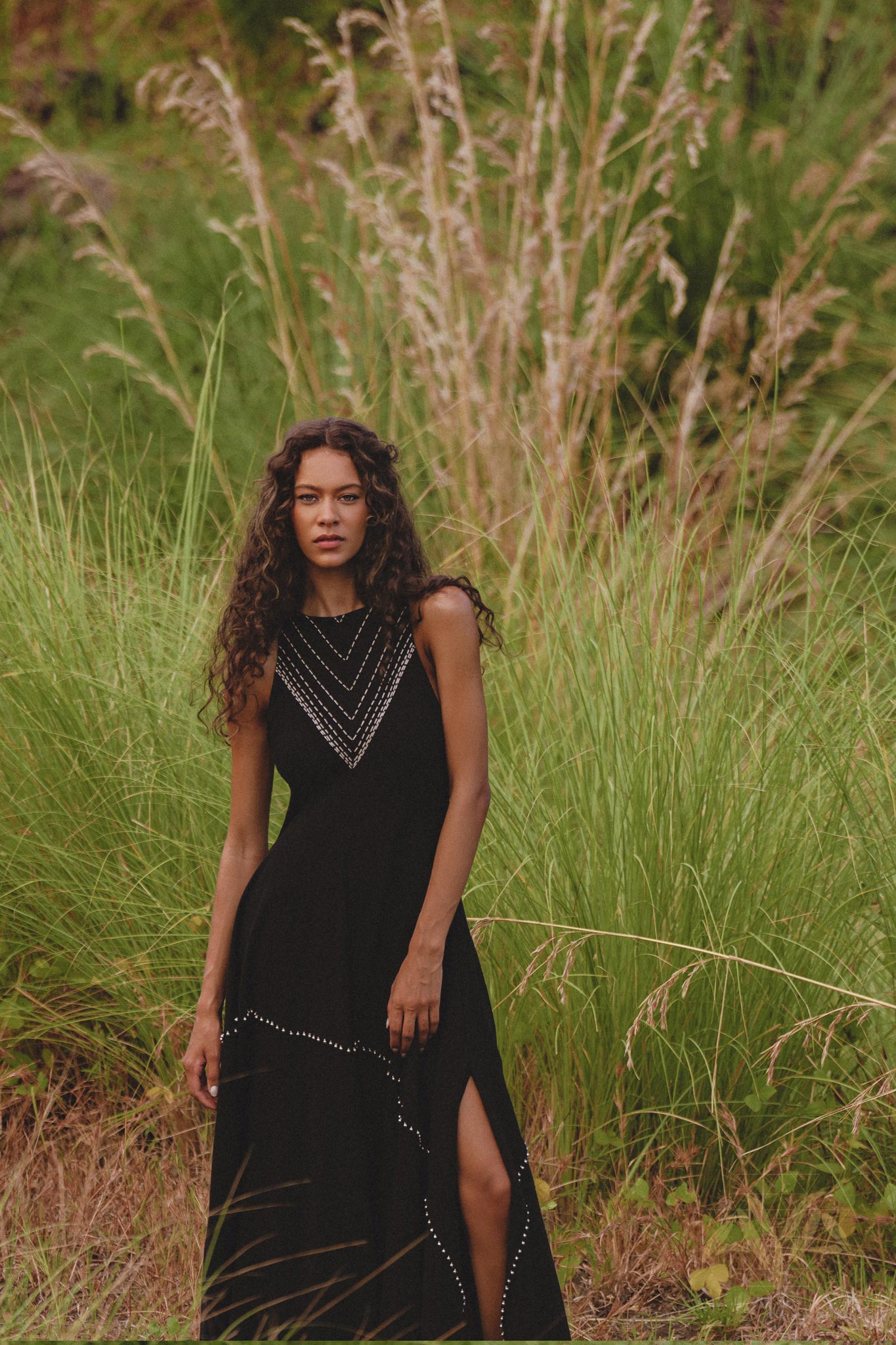 Black Bhakti Dress • Boho Ring Bells Dress • Minimalist Cocktail Dress • Handmade dress - AYA SW IDR