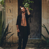 Black Colour Handwoven Cotton Pants for Men - AYA SW IDR