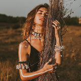 Black Cotton Wedding Dress, Evening Boho Prom Dress - AYA SW IDR
