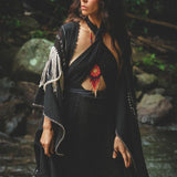 Black Harmonia Dress • Adjustable Dress • Gothic Sexy Dress • Fairy of the River Dress - AYA SW IDR