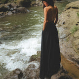 Black Harmonia Dress • Adjustable Dress • Gothic Sexy Dress • Fairy of the River Dress - AYA SW IDR