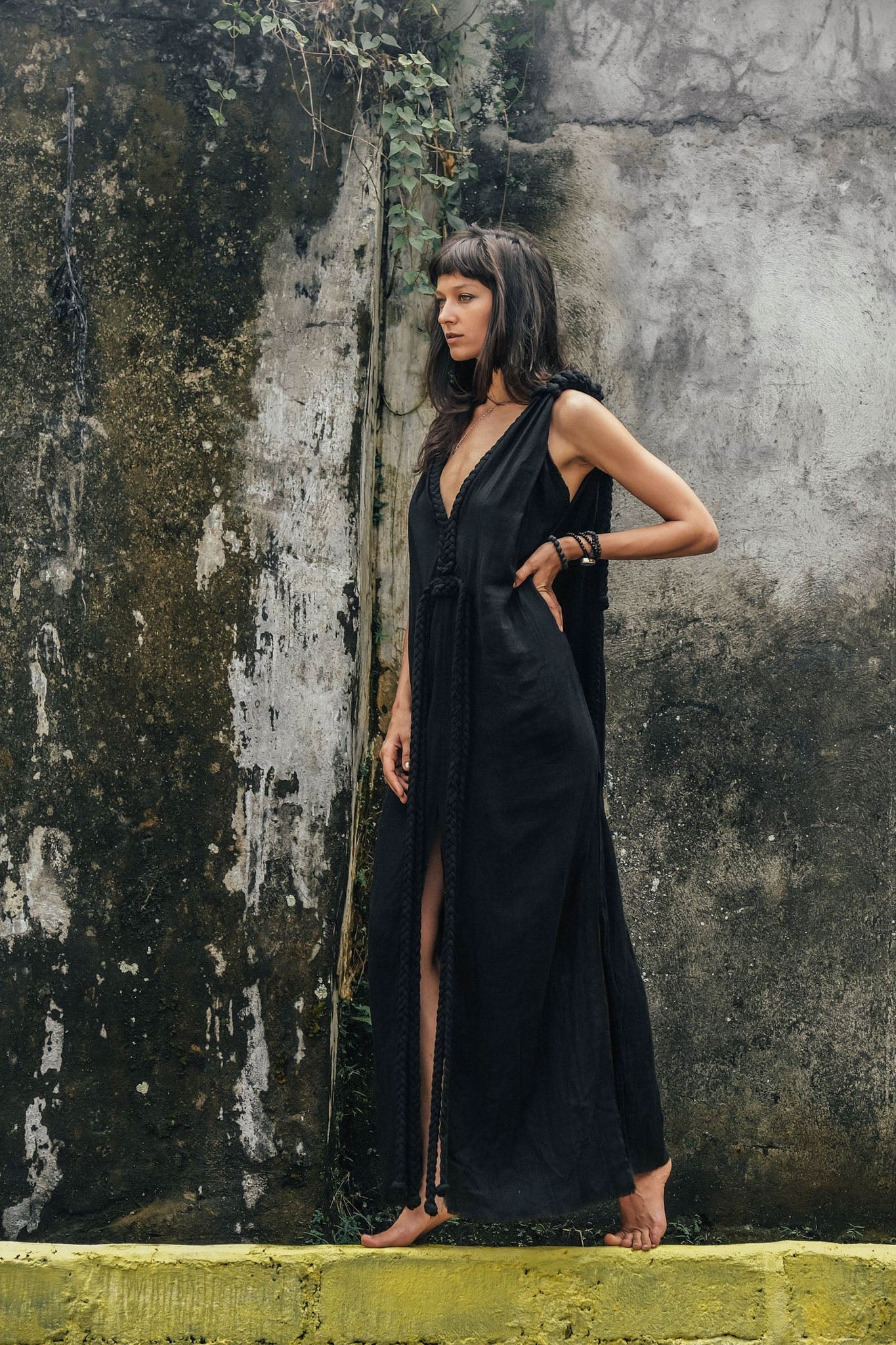 Black Nomad Spirit Dress (Adjustable size, multiway dress) - AYA SW IDR
