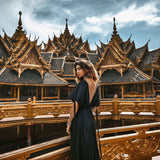 Black Nomad Spirit Dress (Adjustable size, multiway dress) - AYA SW IDR