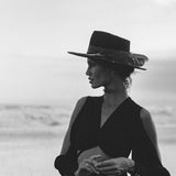 Black Open Shoulders set • Boho Crop Top and Pants • Goth Adjustable Set - AYA SW IDR