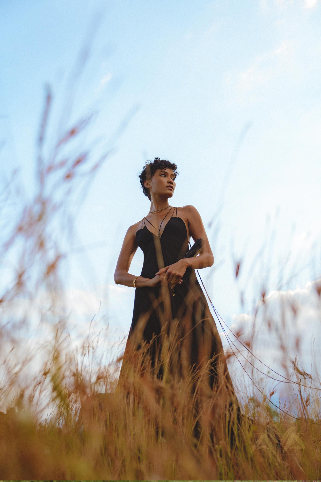 Black Padma Dress • Cocktail Summer Dress • Minimalist Elegant Open Back Dress - AYA SW IDR