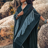 Black Poncho • Bohemian Poncho • Plus Size Clothing - AYA SW IDR