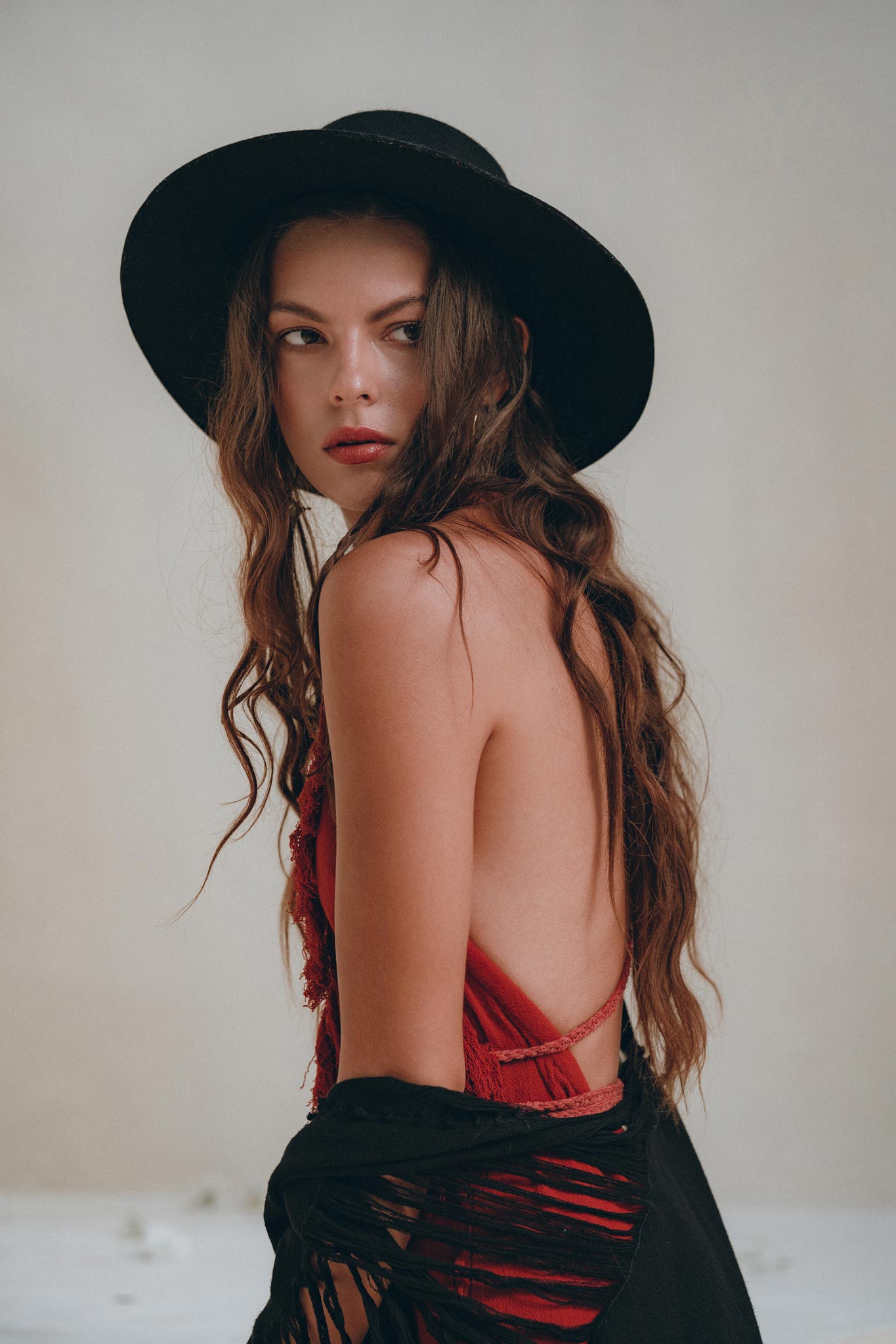Black Poncho Robe • Boho Cape for Women • Handmade Bohemian Poncho - AYA SW IDR