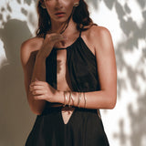 Black Prom Handmade Dress • Boho Dress for Women • Boho Bridesmaid Dress - AYA SW IDR