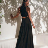 Black Prom Handmade Dress • Boho Dress for Women • Boho Bridesmaid Dress - AYA SW IDR