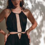 Black Prom Handmade Dress • Boho Dress for Women • Boho Bridesmaid Dress - AYA SW IDR