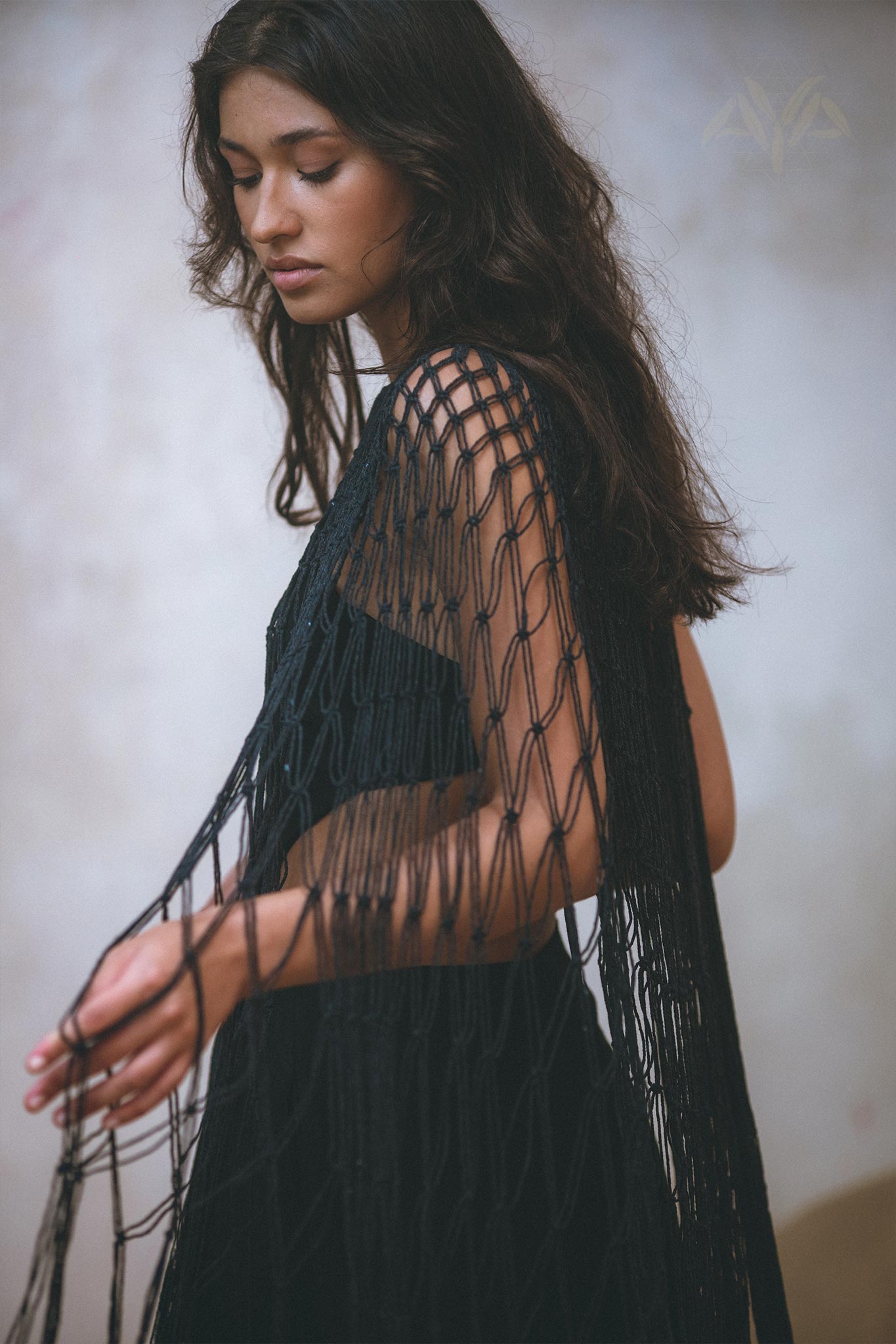 Black Summer Cover Up • One Shoulder Tropical Cover Up Gown • Bikini Cover up Women - AYA SW IDR