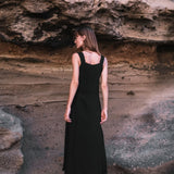 Black Tribal Boho Bohemian Cotton Dress aka "Tribal Soul Dress" - AYA SW IDR