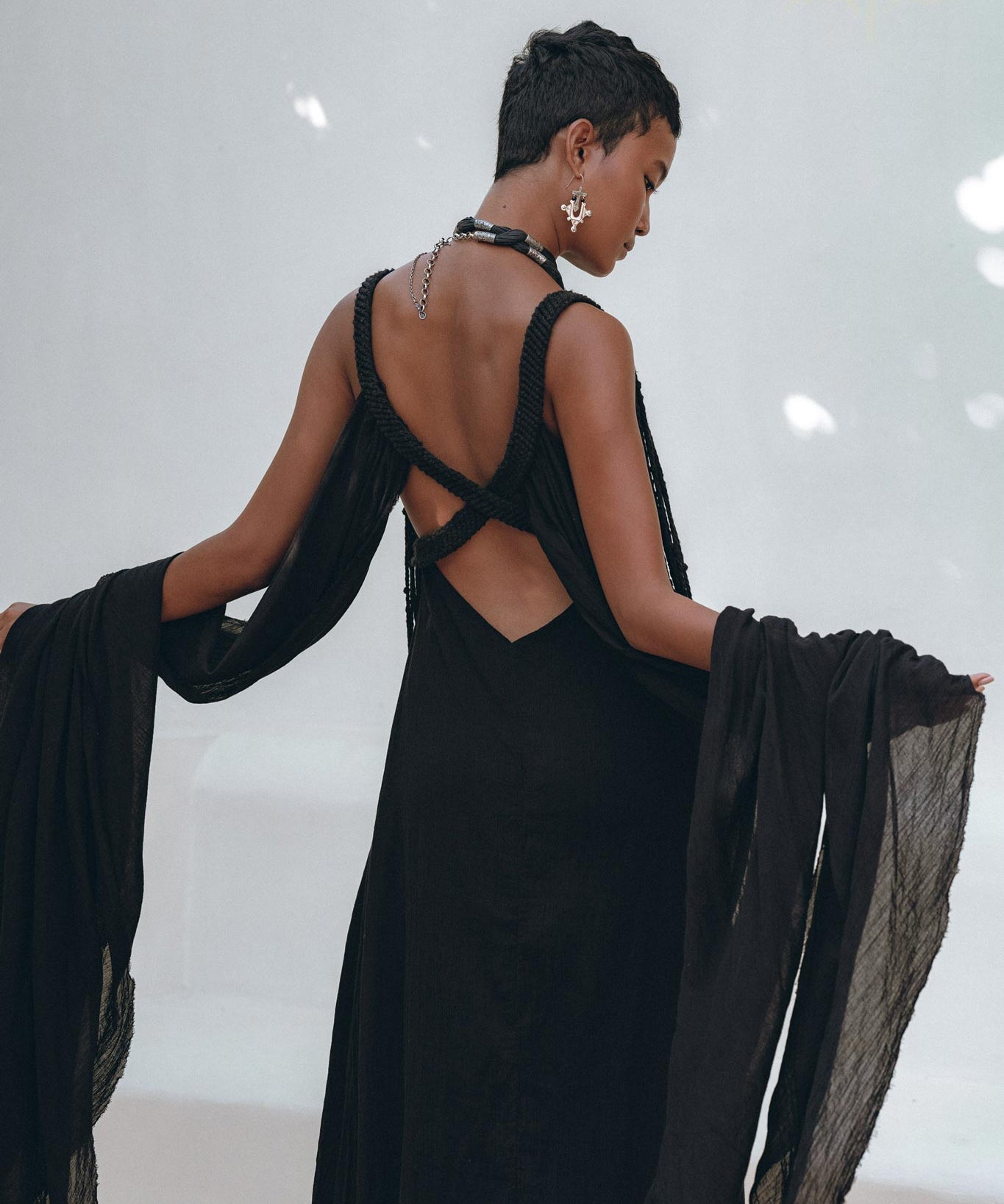 Black Wedding Dress • Boho Multiway Maxi Black Bridesmaid Dress - AYA SW IDR