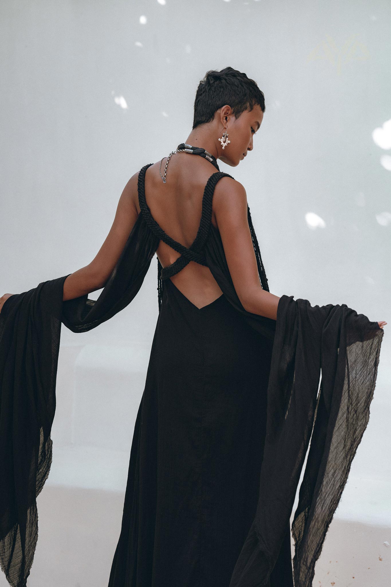Black Wedding Dress • Boho Multiway Maxi Black Bridesmaid Dress - AYA SW IDR