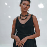 Black Wedding Dress • Boho Multiway Maxi Black Bridesmaid Dress - AYA SW IDR