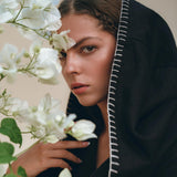 Boho Hoody Cardigan for Women, Black Boho Overcoat, Belted Wrap Cardigan - AYA Sacred Wear