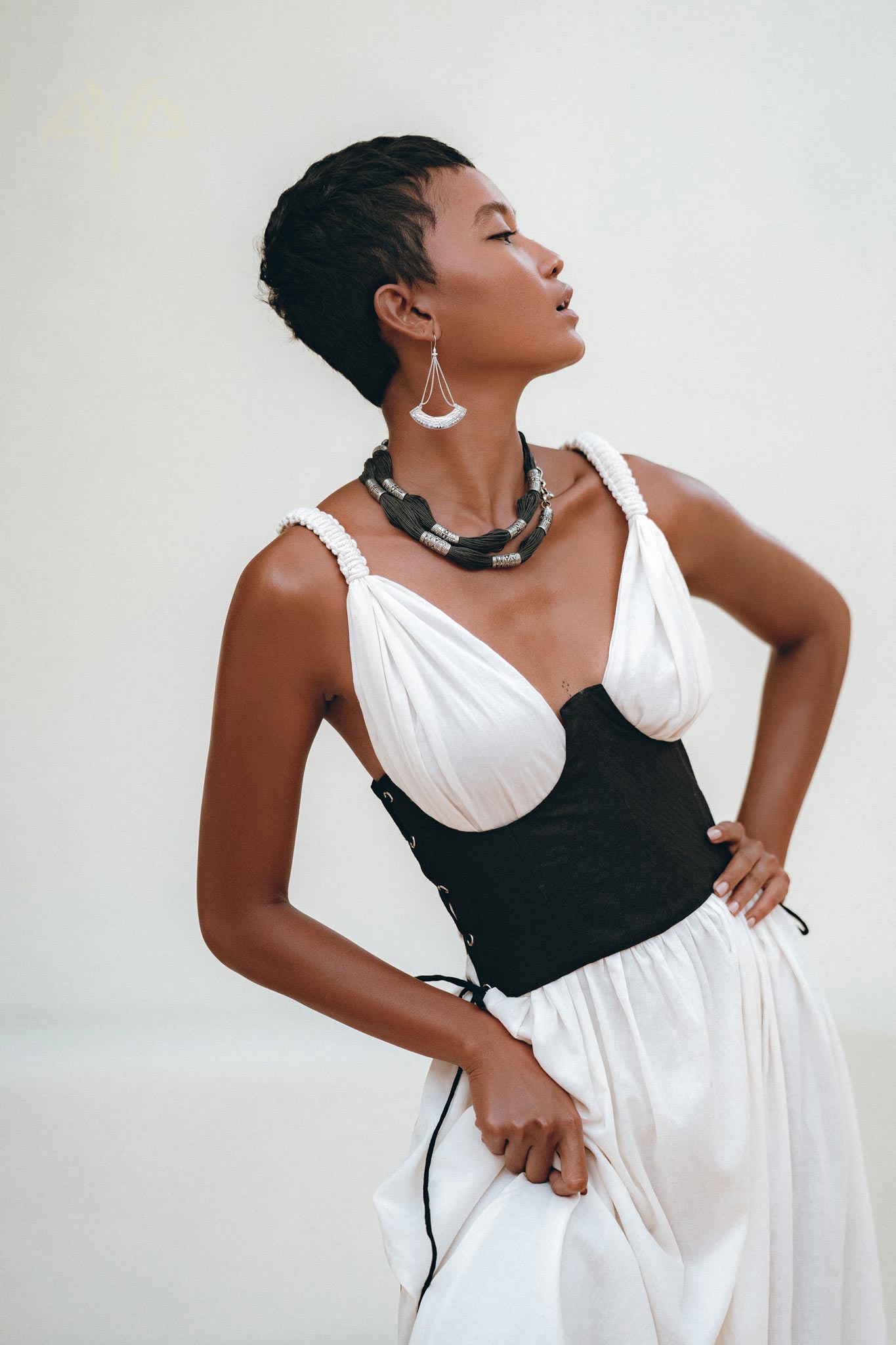 Under Bust Corset for Women, Boho Clothing Women, Bridal Corset Top - AYA Sacred Wear