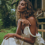 Boho Beach Macrame Wedding Dress • Off - White Multiway Bohemian Dress - AYA SW IDR