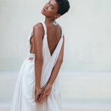 Boho Beach Macrame Wedding Dress • Off - White Multiway Bohemian Dress - AYA SW IDR