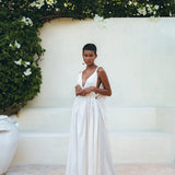 Boho Beach Macrame Wedding Dress • Off - White Multiway Bohemian Dress - AYA SW IDR