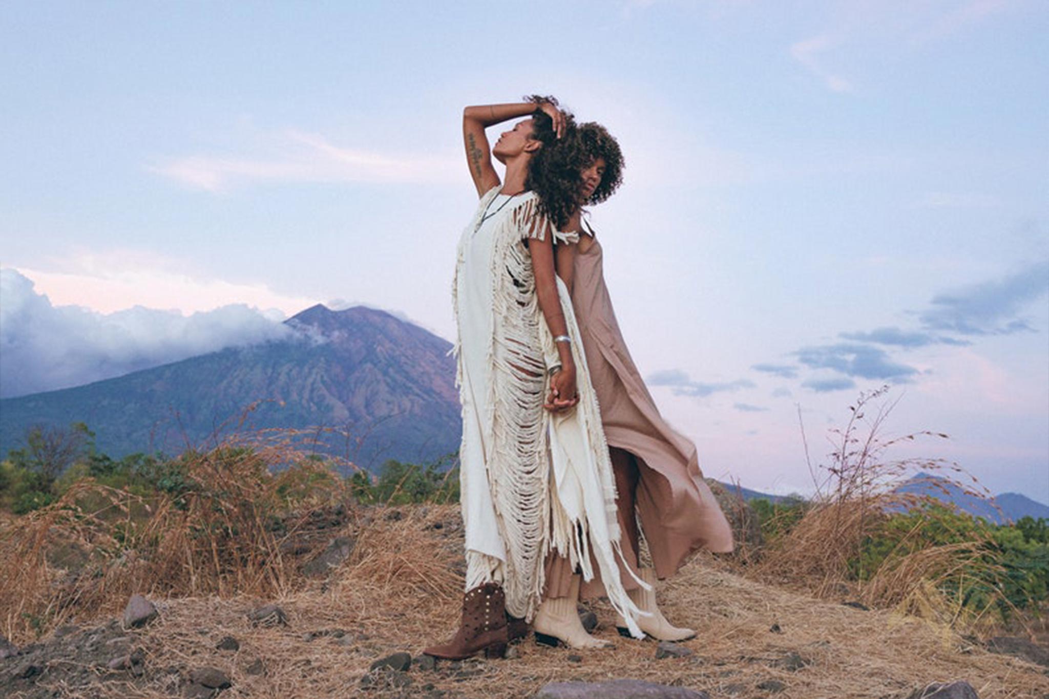 Boho Beach Wedding Dress • Bohemian Wedding Dress Hand Loomed with Tassels - AYA SW IDR