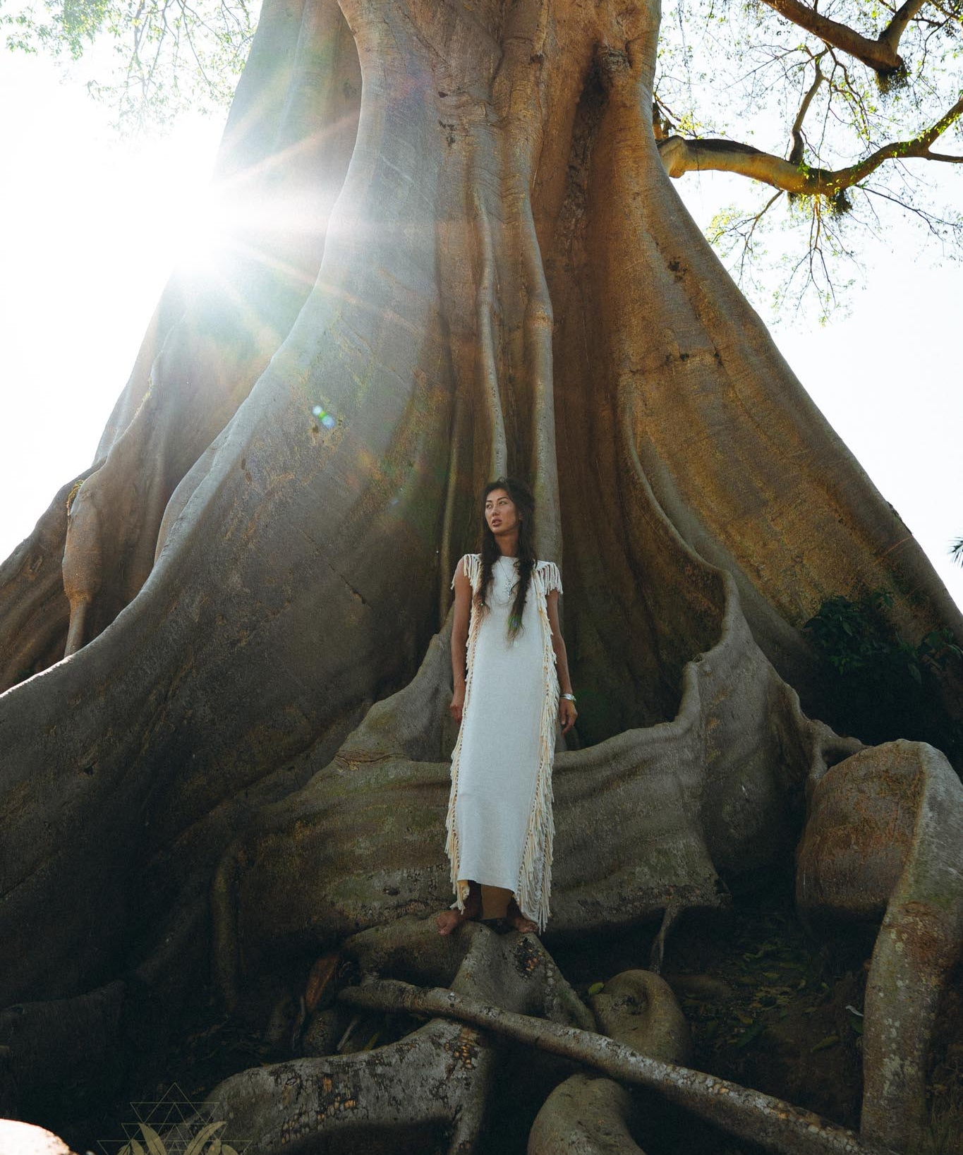 Boho Beach Wedding Dress • Bohemian Wedding Dress Hand Loomed with Tassels - AYA SW IDR