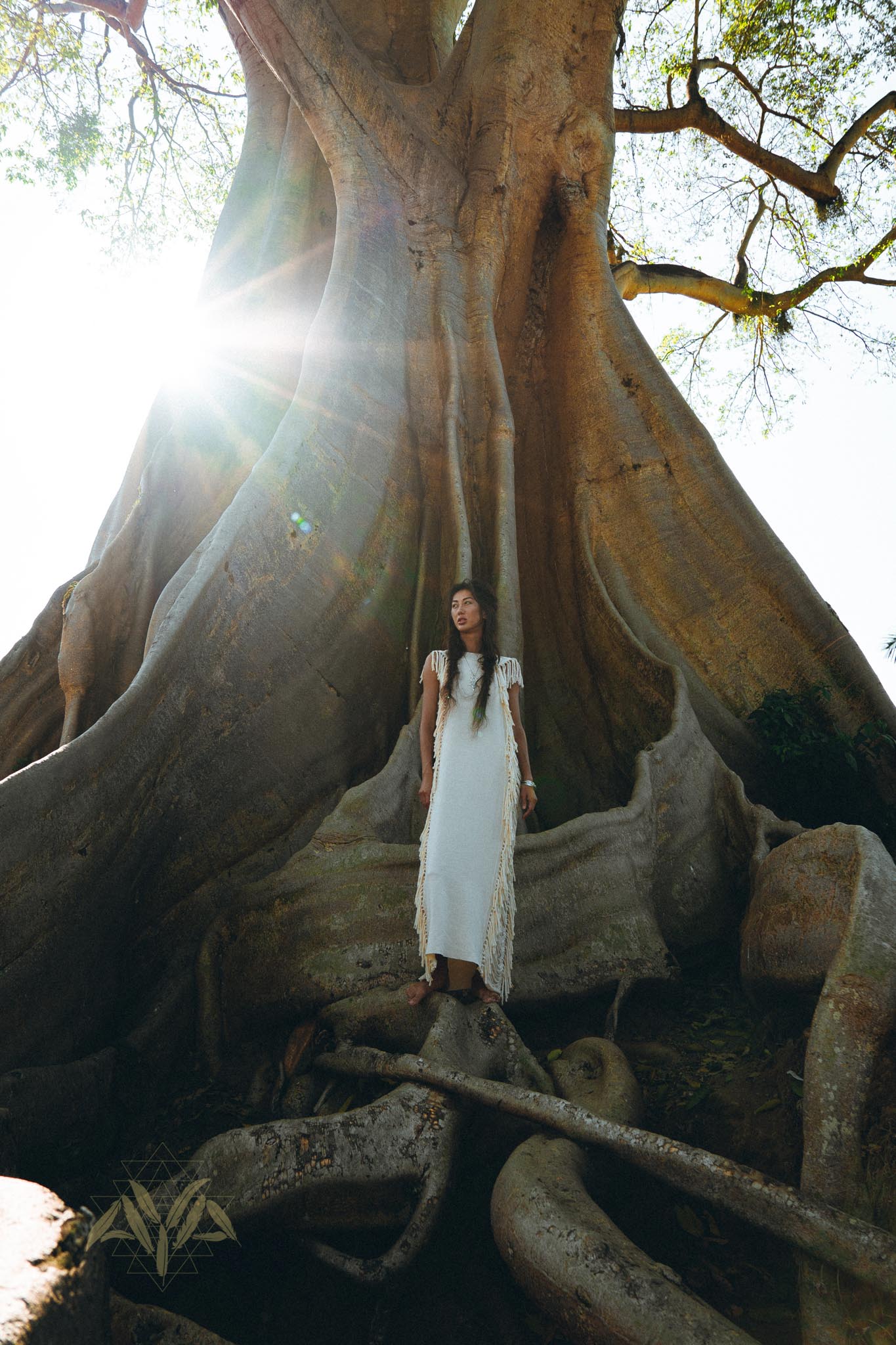 Boho Beach Wedding Dress • Bohemian Wedding Dress Hand Loomed with Tassels - AYA SW IDR