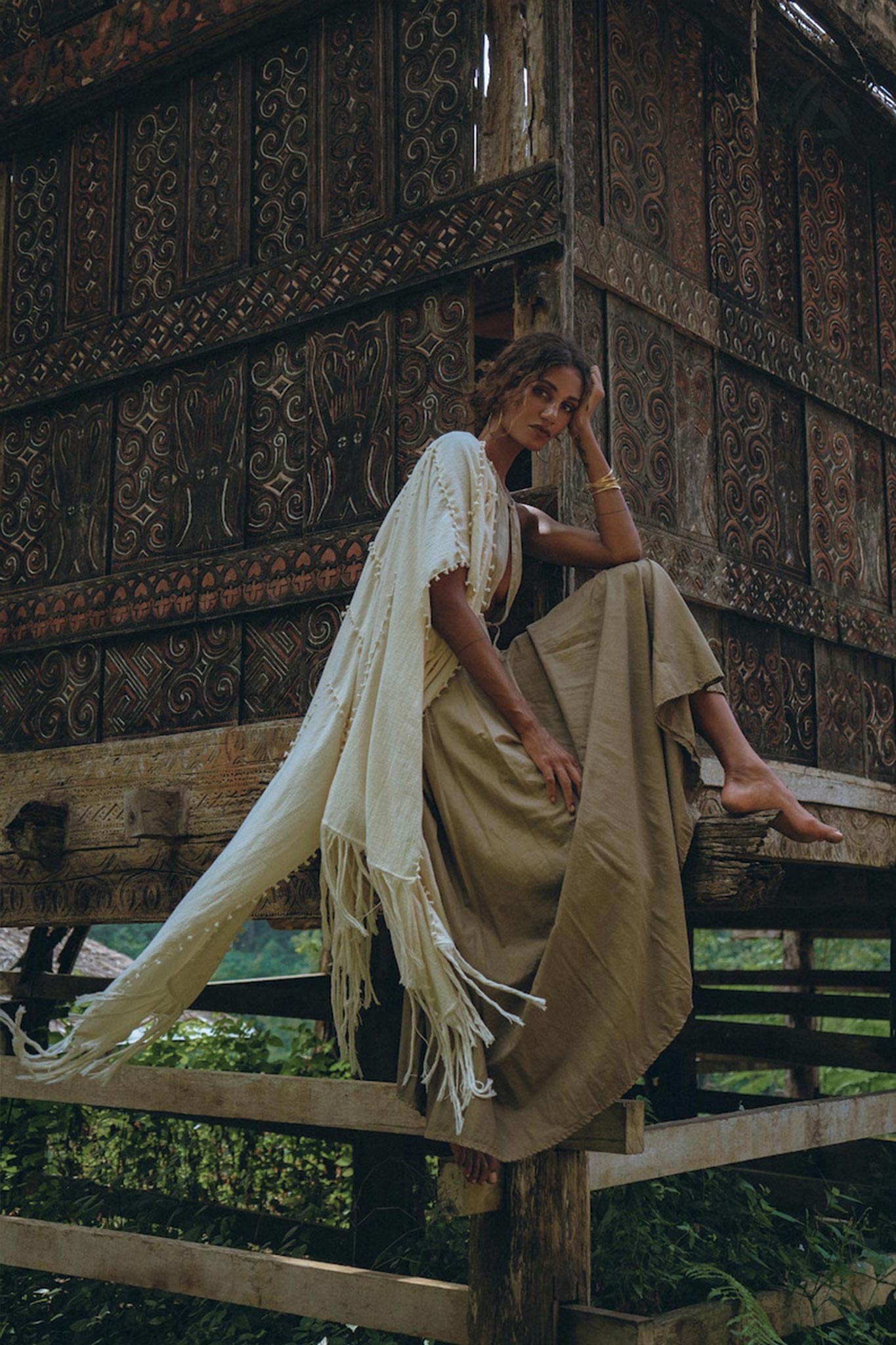 Boho Bridesmaid Dress for Women • Open Back Sides Belly Dress - AYA SW IDR