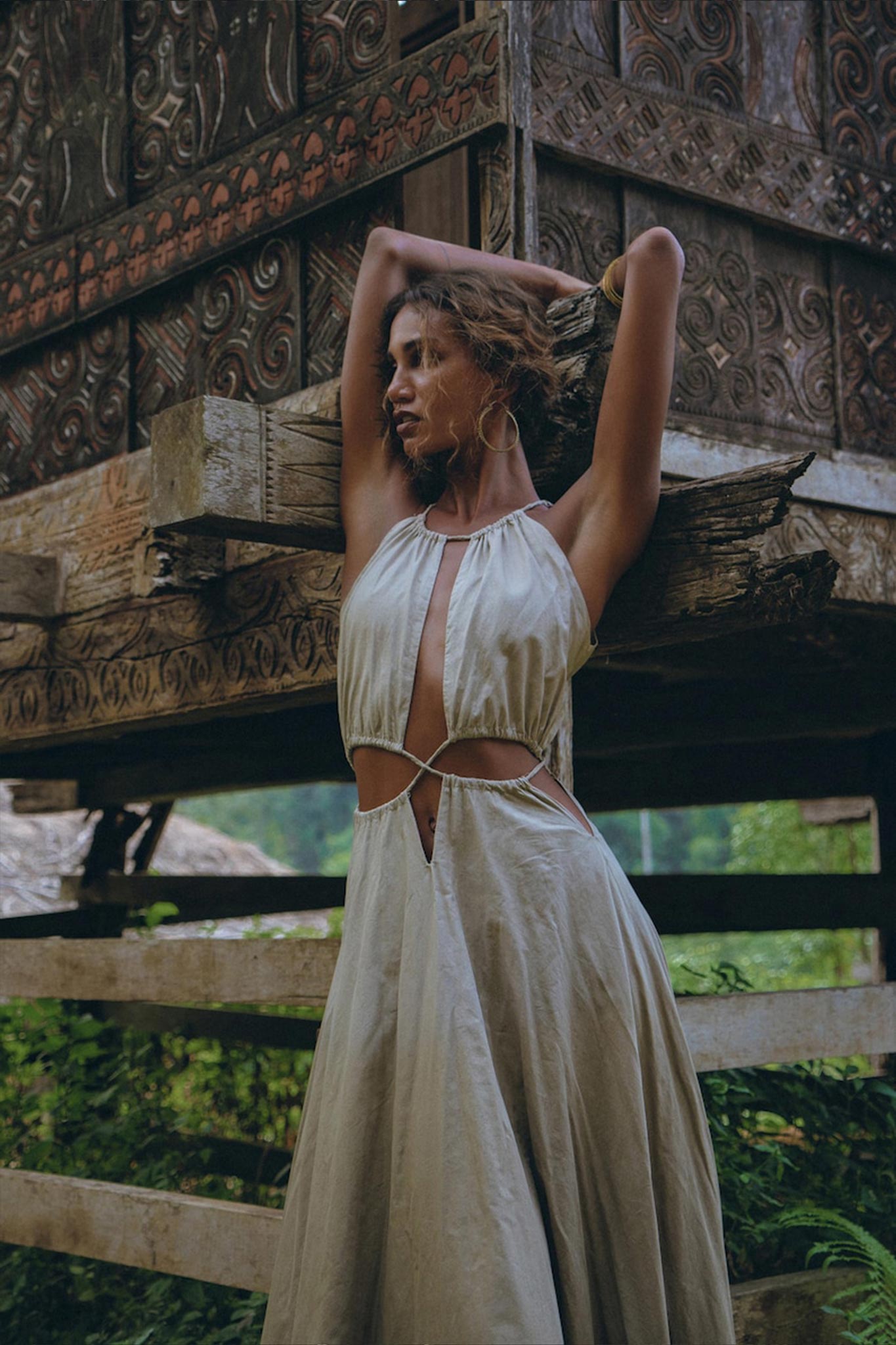 Boho Bridesmaid Dress for Women • Open Back Sides Belly Dress - AYA SW IDR