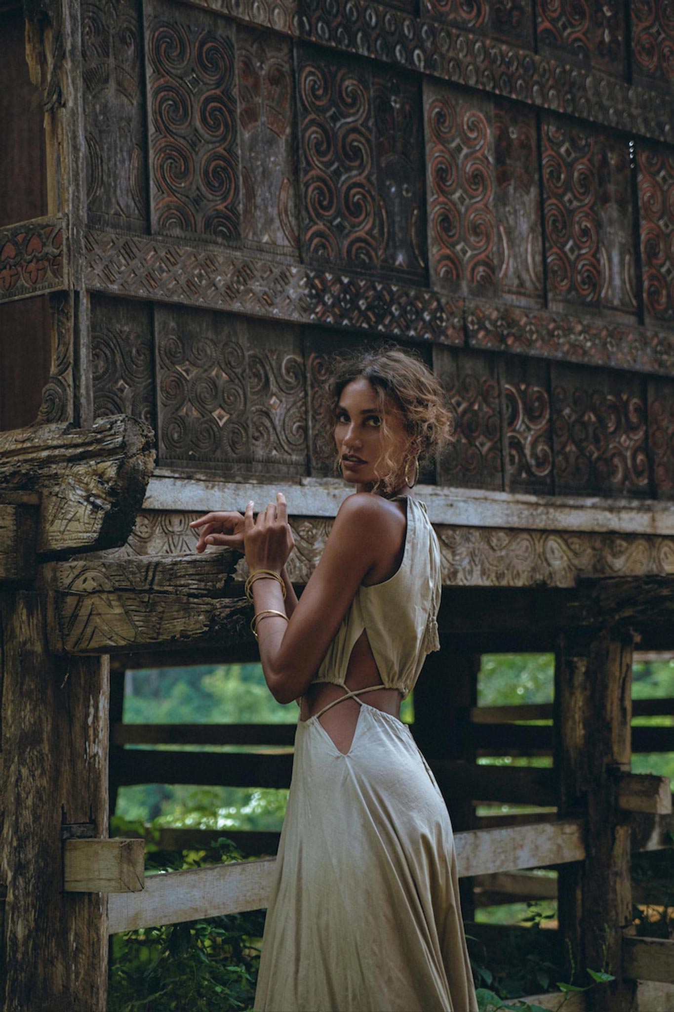 Boho Bridesmaid Dress for Women • Open Back Sides Belly Dress - AYA SW IDR